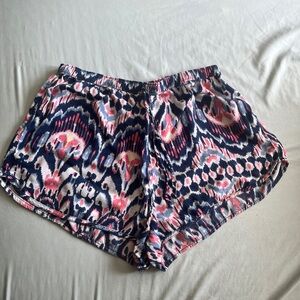 Abercrombie & Fitch Pink and Blue Athletic Shorts